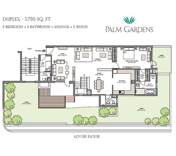 Emaar Palm Garden Floor Plan Duplex